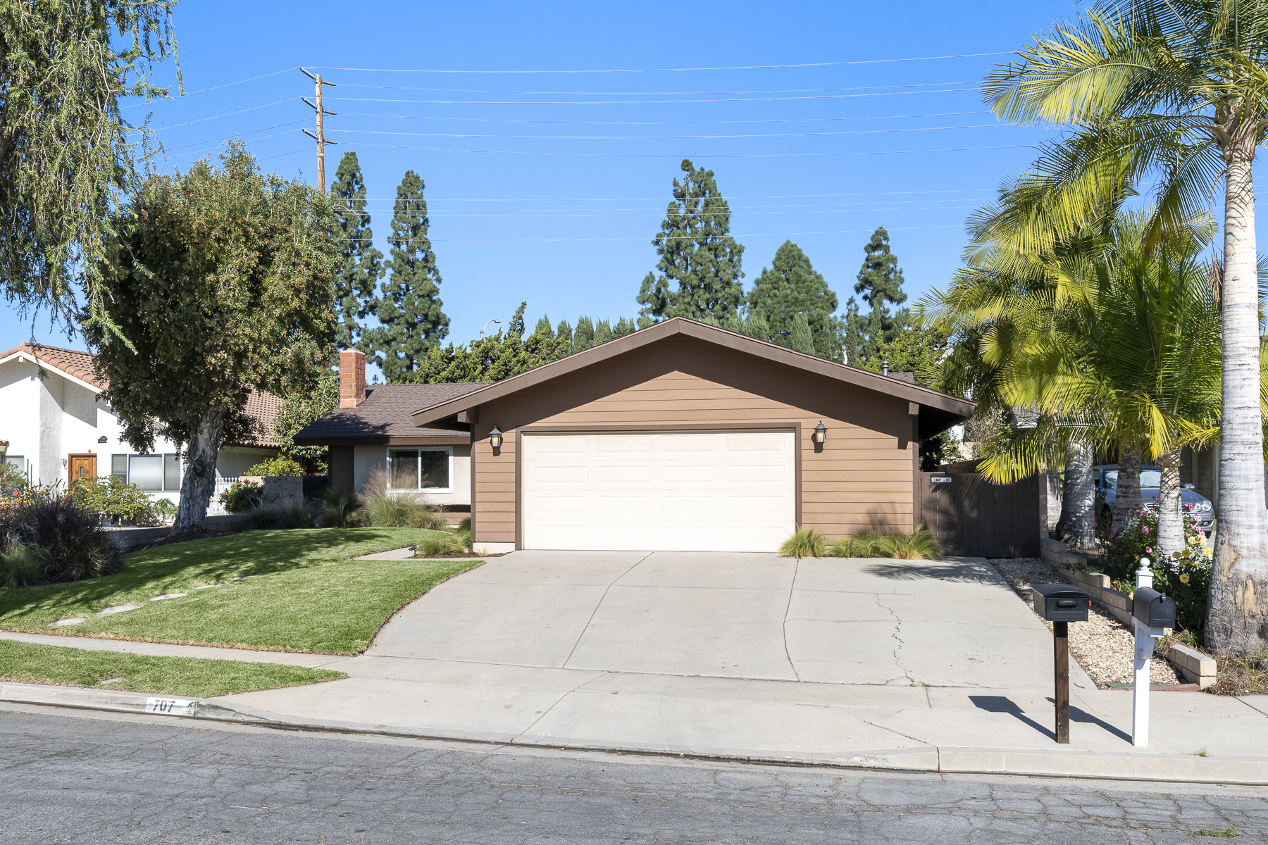 Fullerton Single Level Cul-De-Sac Home – 707 San Ramon Drive, Fullerton, CA 92835 - House Front Garage - Street View