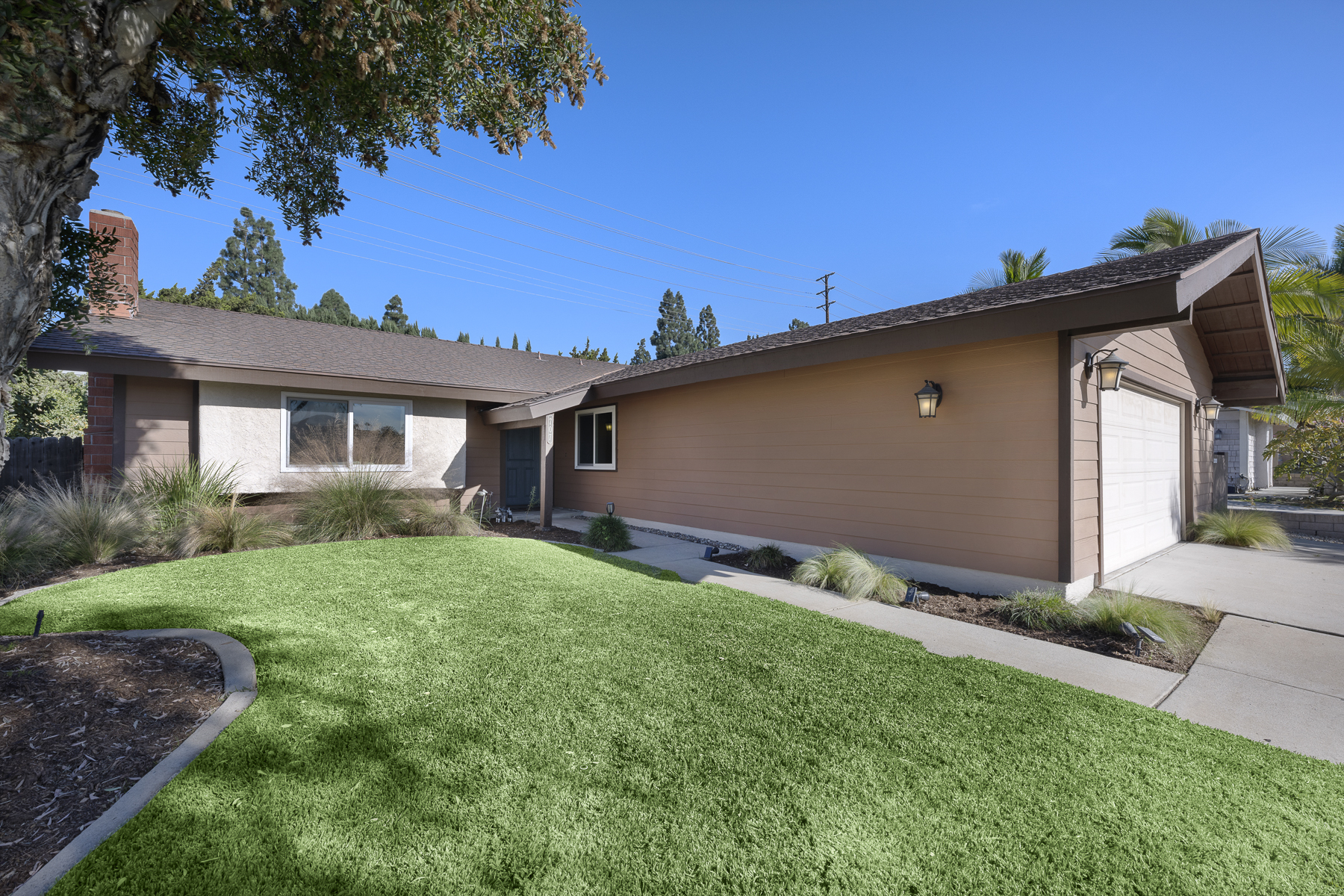 Fullerton Single Level Cul-De-Sac Home – 707 San Ramon Drive, Fullerton, CA 92835 -Front Entrance Angled