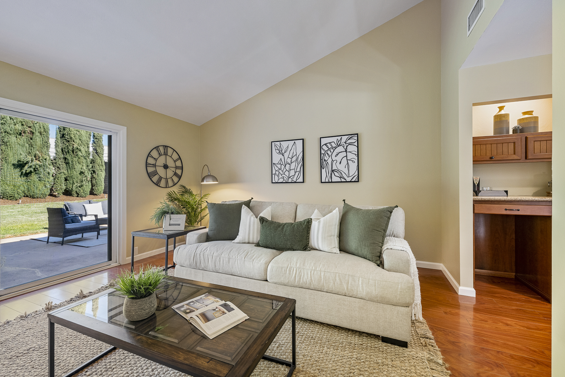 Fullerton Single Level Cul-De-Sac Home – 707 San Ramon Drive, Fullerton, CA 92835 - Living Room Couch