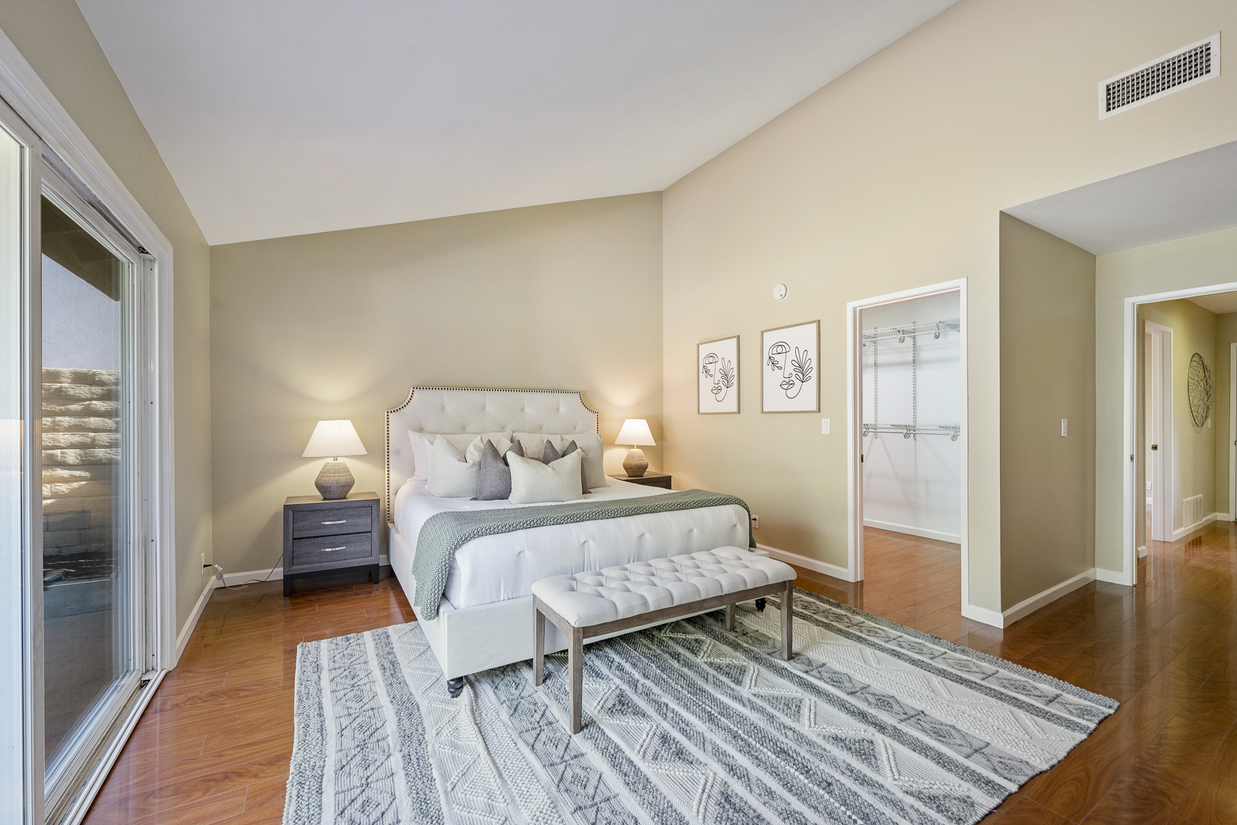 Fullerton Single Level Cul-De-Sac Home – 707 San Ramon Drive, Fullerton, CA 92835 - Master Bedroom Angled