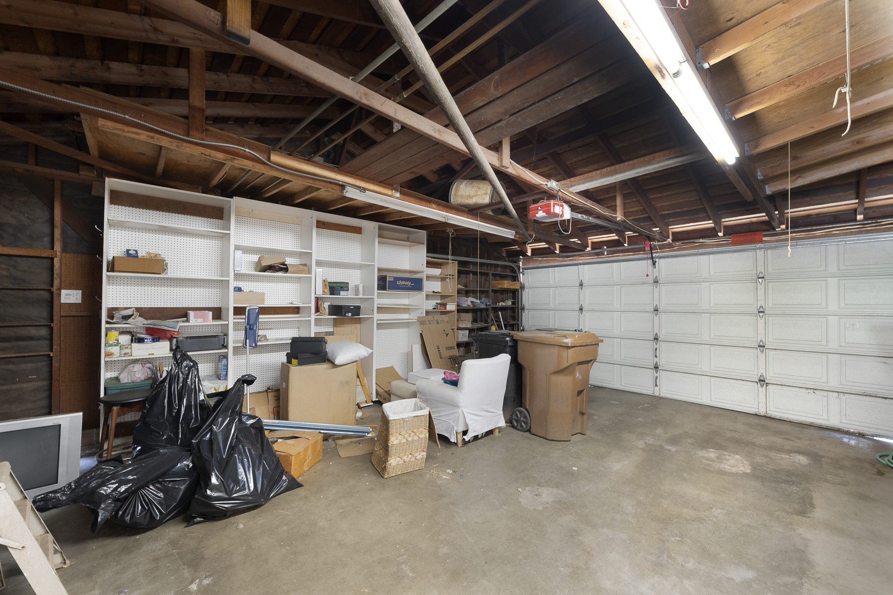 1337 Sheppard Drive, Fullerton, CA 92831 inside garage with bookshelves