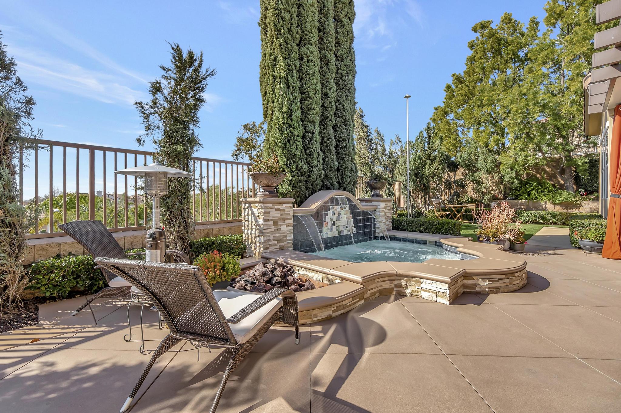 Tuscan-Inspired Olinda Ranch Villa – 467 Tangerine Place, Brea, CA 92823 - Angled View of Pool from Bar