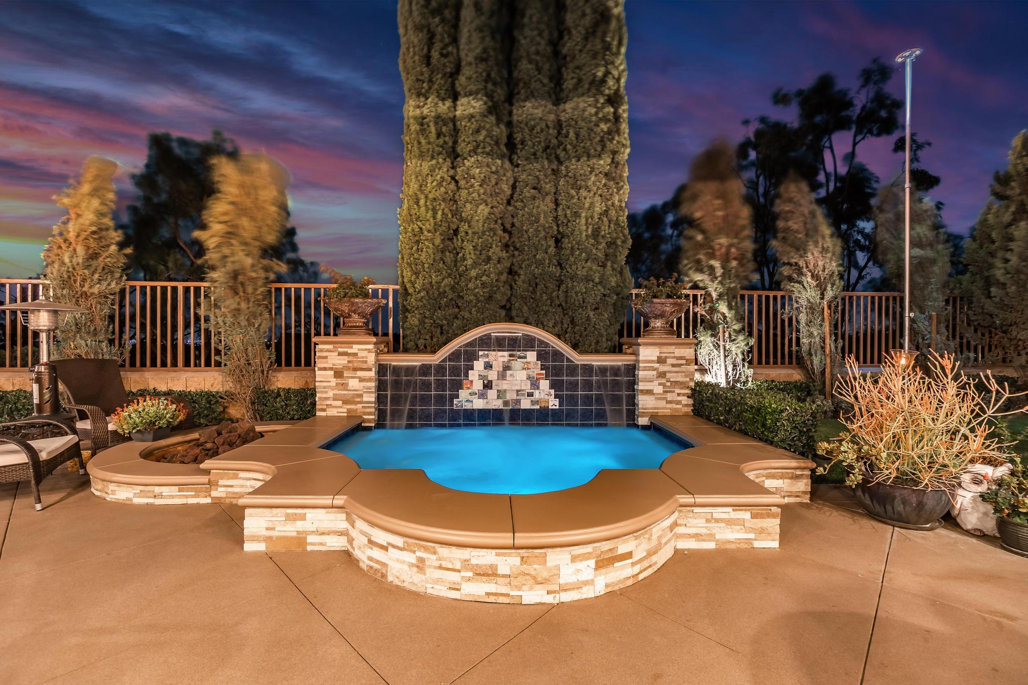 Tuscan-Inspired Olinda Ranch Villa – 467 Tangerine Place, Brea, CA 92823 - Pool Front Facing View
