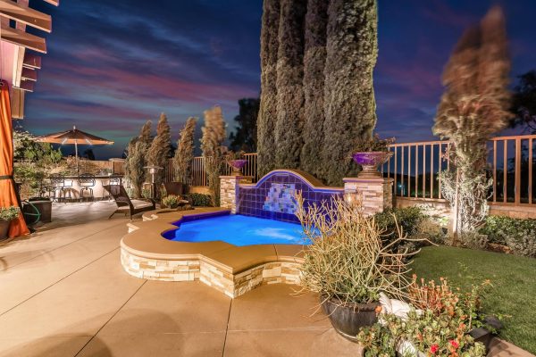 Tuscan-Inspired Olinda Ranch Villa – 467 Tangerine Place, Brea, CA 92823 - Patio - Pool & Bar Angled View