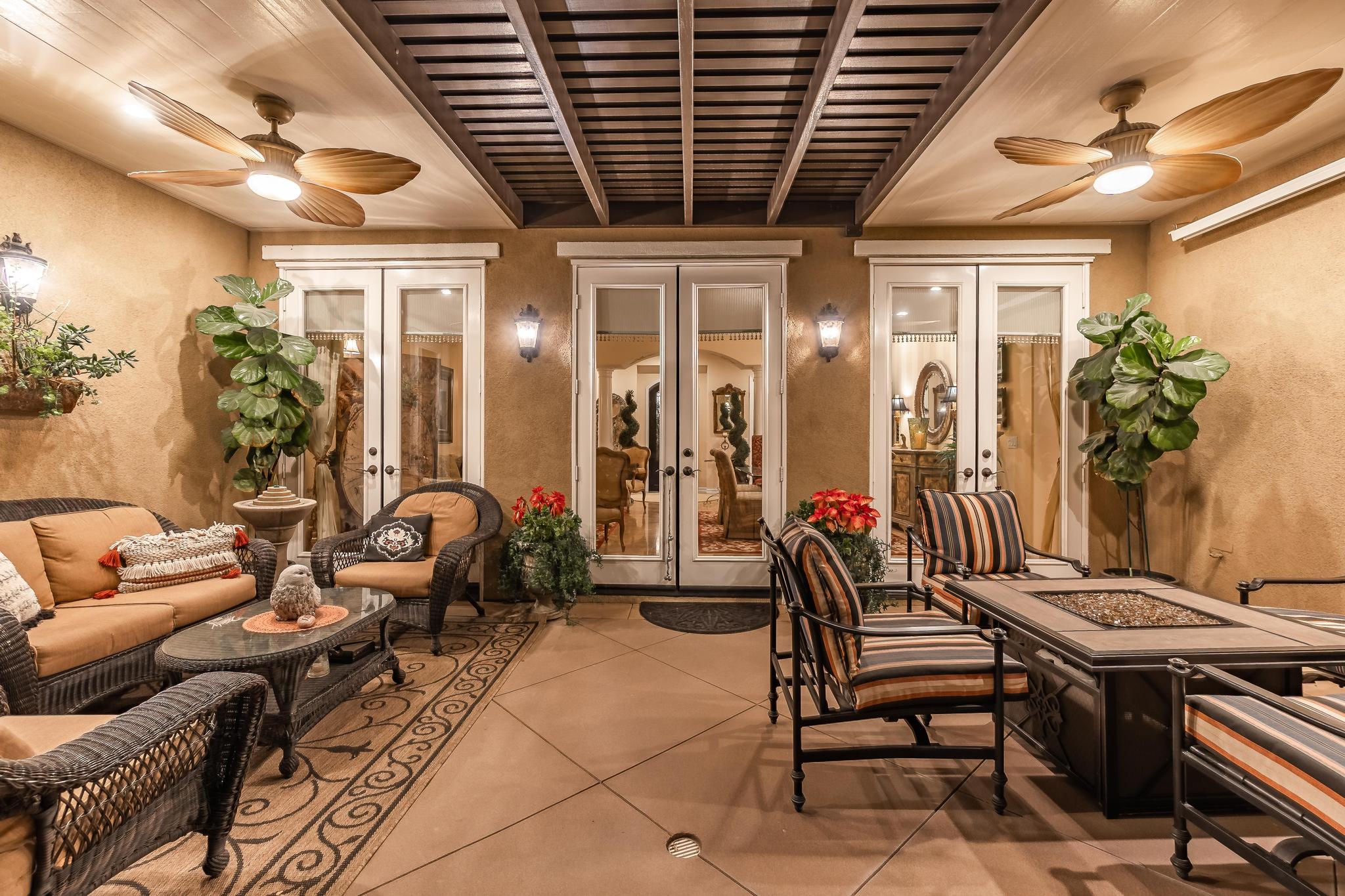 Tuscan-Inspired Olinda Ranch Villa – 467 Tangerine Place, Brea, CA 92823 - Back Patio/Entrance - Front Facing View