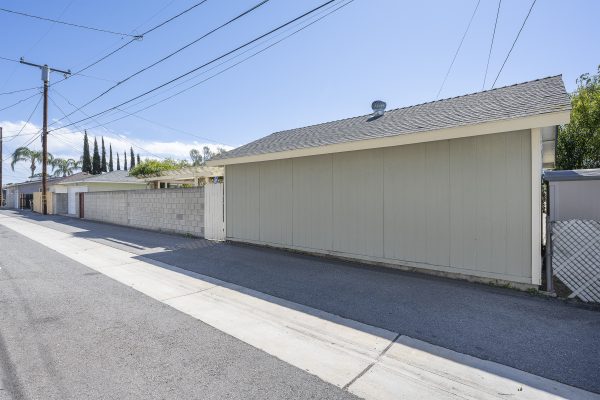 1229 Grove Place Fullerton CA 92831: Back of property from alley
