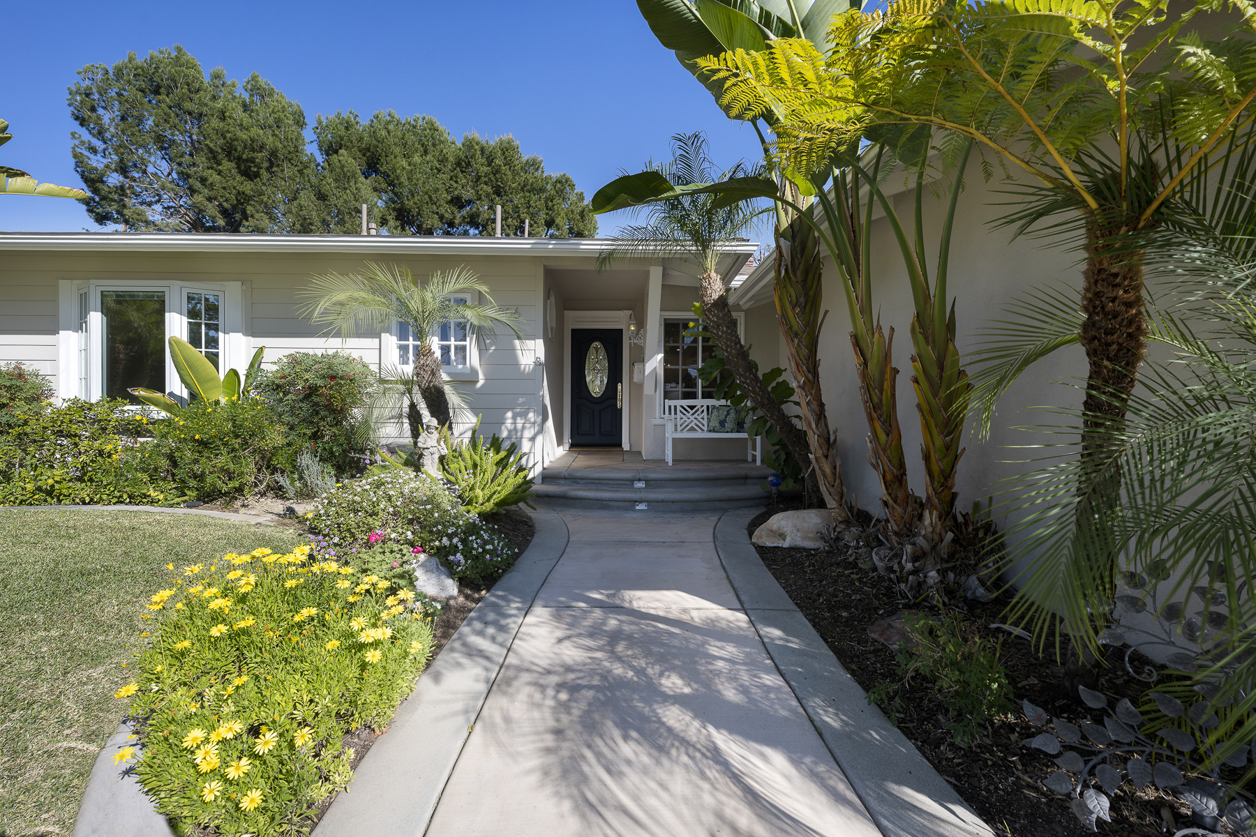 806 N. Adlena Drive, Fullerton, CA 92833: Exterior shot of front walk up entrance, landscaping.