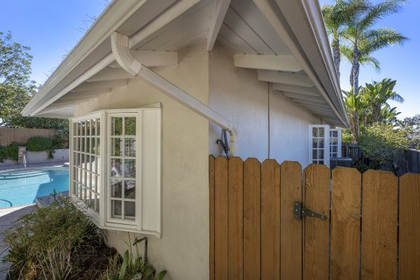 806 N. Adlena Drive, Fullerton, CA 92833: Exterior shot of outside window, pool and fence.