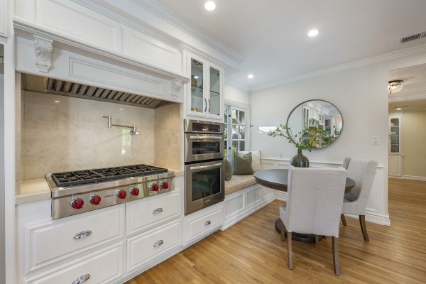 806 N. Adlena Drive, Fullerton, CA 92833: Interior shot of kitchen stove and breakfast nook.