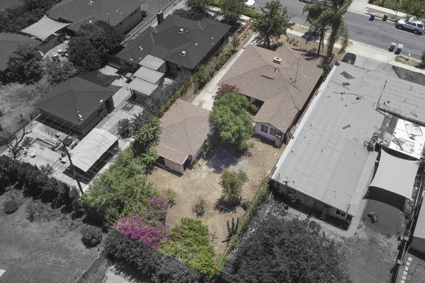 319 E. Francis Ave, La Habra, CA 90631 - Top View - Rear Facing Angled Home 2 - Grayed Out Neighbors