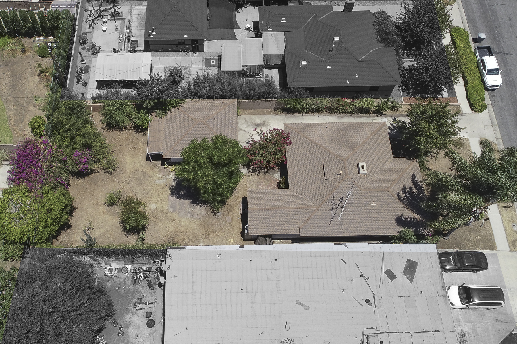 319 E. Francis Ave, La Habra, CA 90631 - Top View Angled - Grayed Out Neighbors
