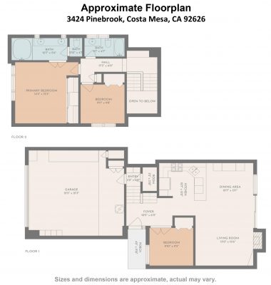 3424 Pinebrook, Costa Mesa, CA 92626: Full Floorplan