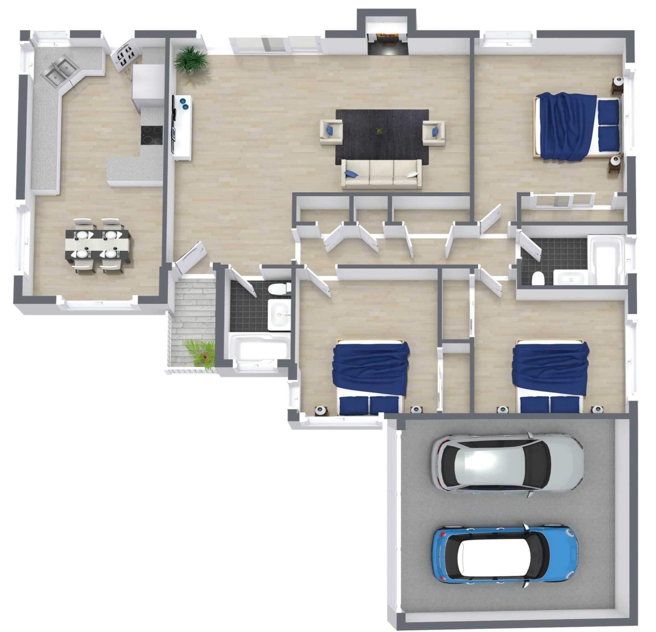 2608 Balfour Ave-Floorplan 3D