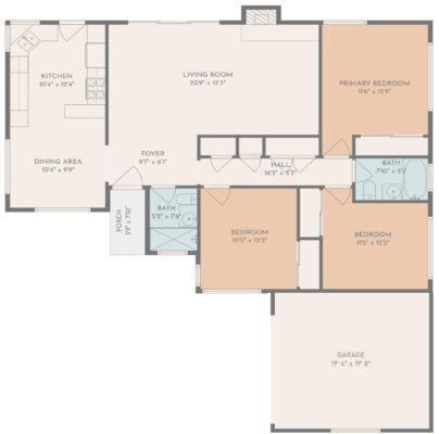 2608 Balfour Ave-Floorplan Dimensions