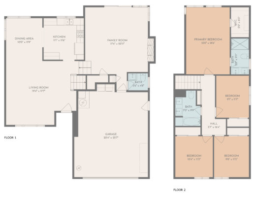 1109 Seville Place-Floor Plan Dimensions