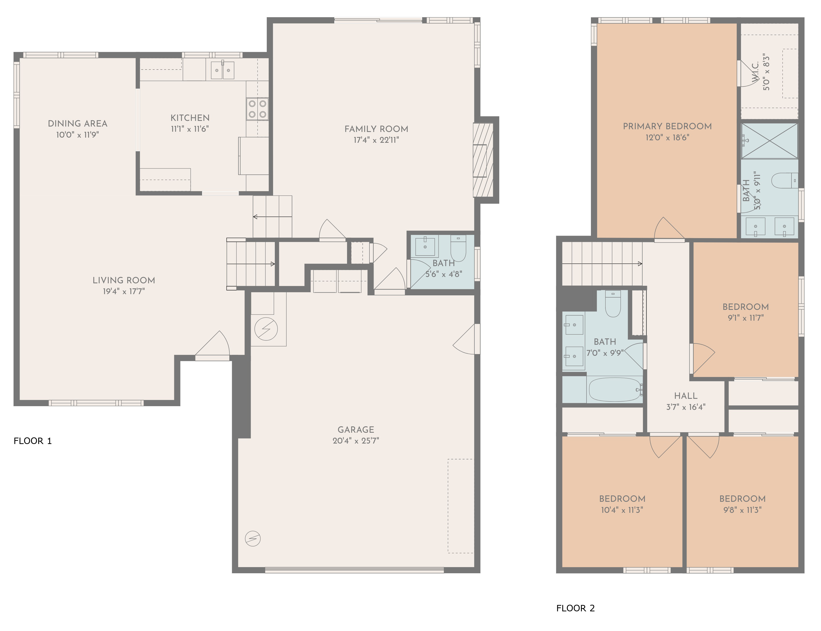 1109 Seville Place-Floor Plan Dimensions