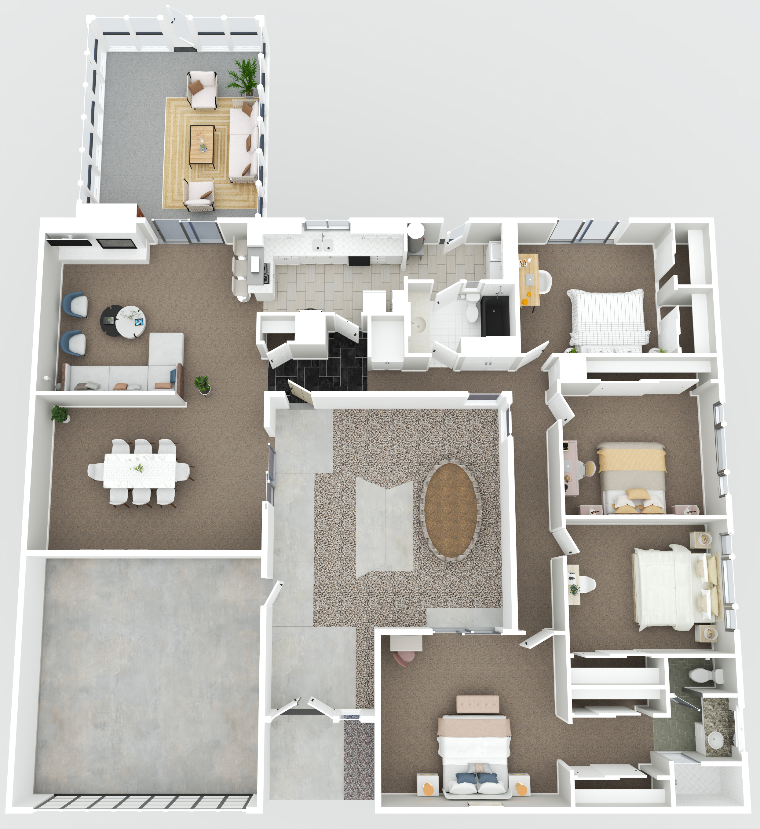 2115 E. South Redwood Dr-Floor Plan 3-D